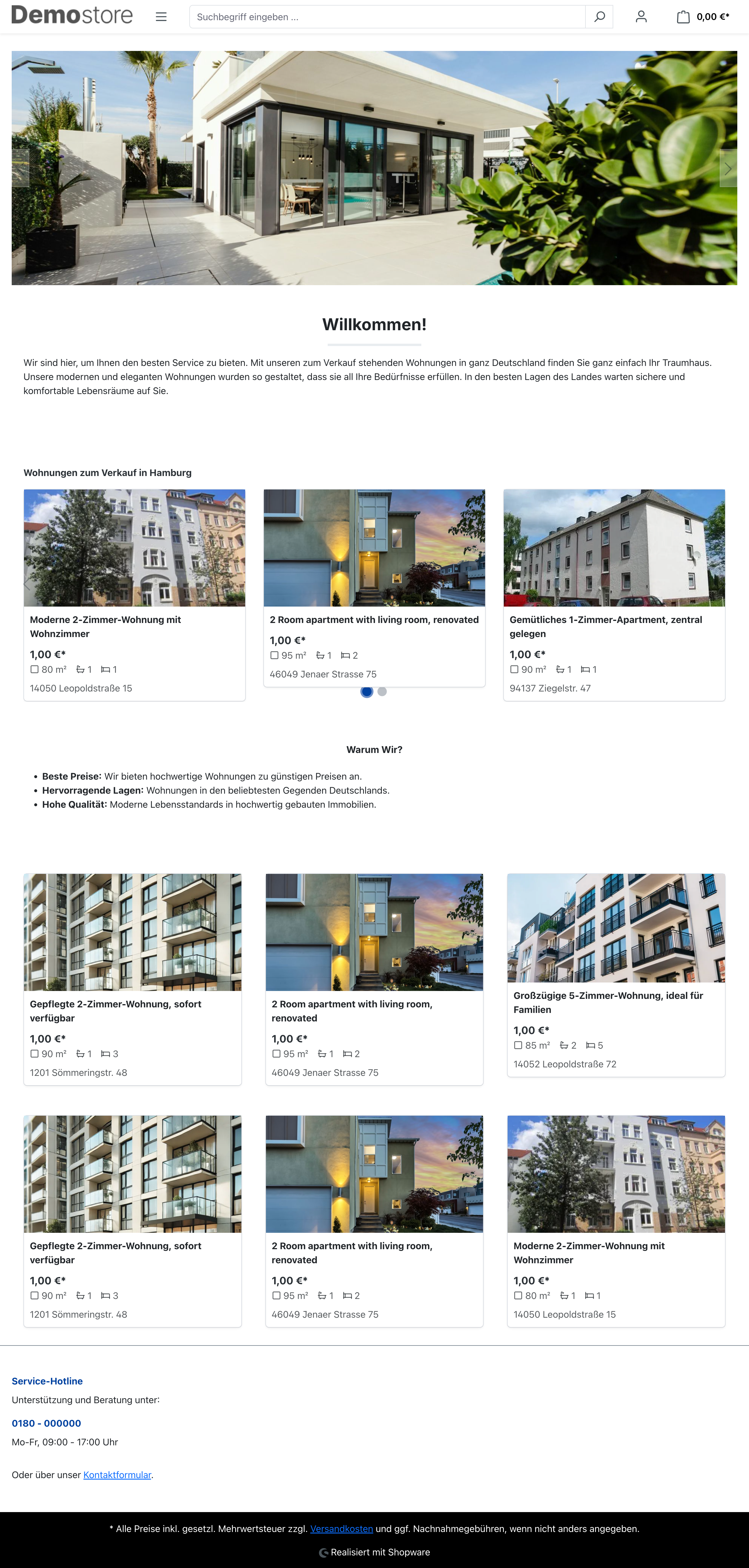 Immobilien-Website mit Shopware 6 – Profi-Lösung zum kleinen Preis Immobilien-Website mit Shopware 6 – Profi-Lösung zum kleinen Preis